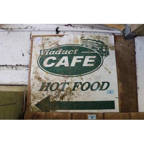 1 - Aluminium cafe sign 21