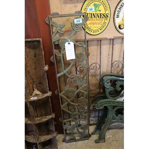 42 - Cast iron wall display