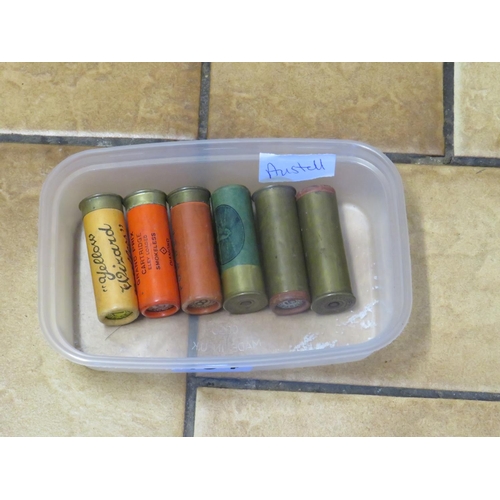 194 - 6 12 gauge collectors cartridges