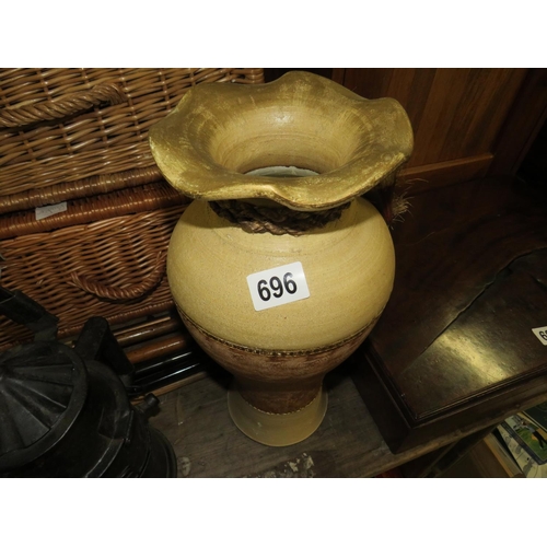 696 - Art china vase