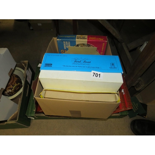 701 - 2 boxes books