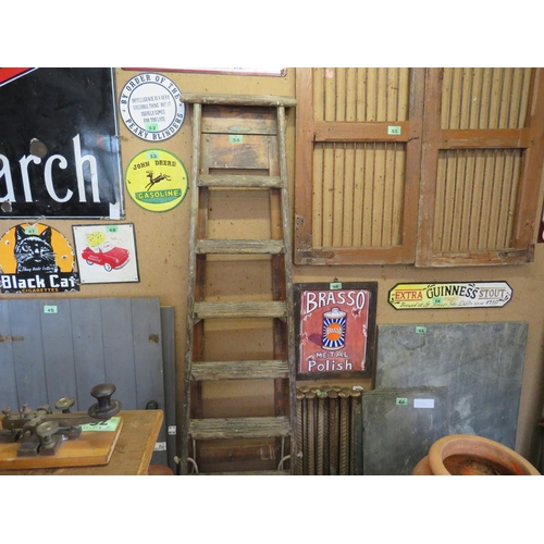 54 - 6ft wooden step ladder