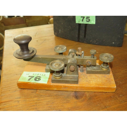 76 - Morse code key