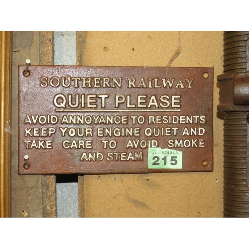 215 - Southern Railway iron sign 5