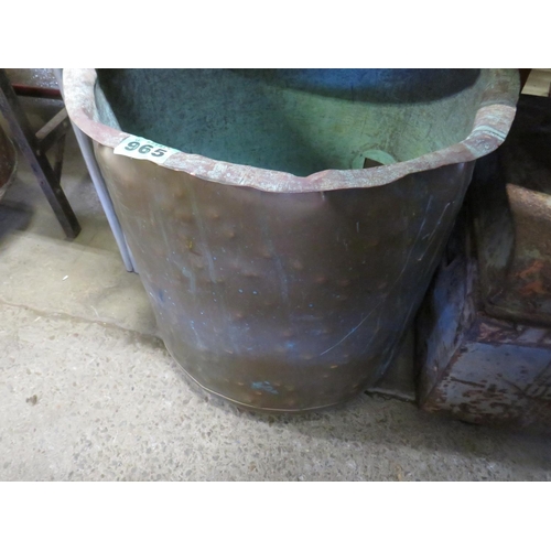 965 - Copper log bin