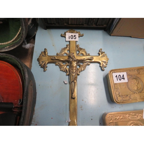 105 - Brass crucifix