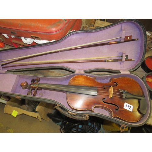 112 - Violin in case