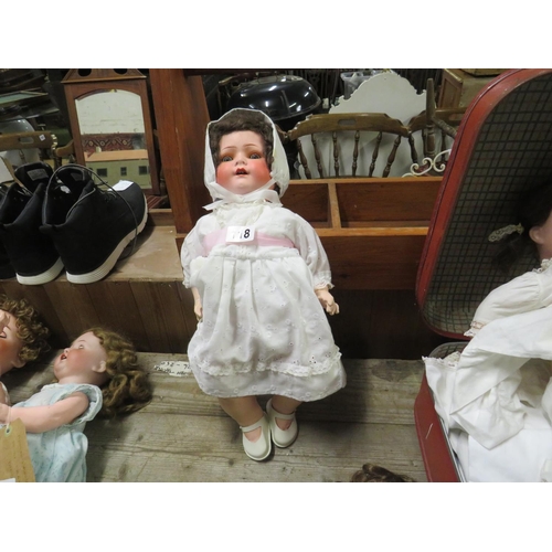 118 - Porcelain headed doll Kopplesdorf 320-4