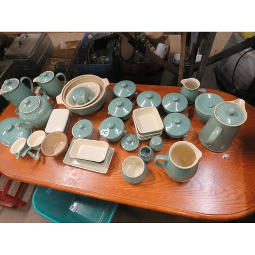 147 - Denby ware coffee & part dinner set