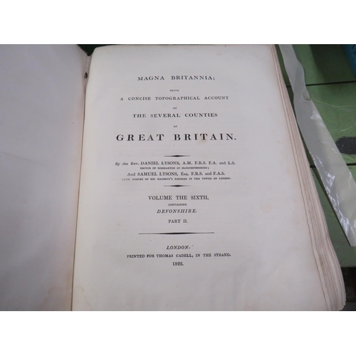 76 - 2 books by D & S Lysons,Account of Devonshire 1822