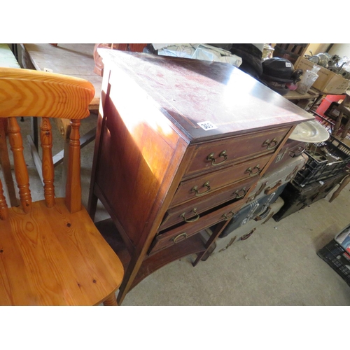 309 - Edwardian mahogany linin cabinet