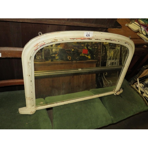 429 - Oval mantle mirror