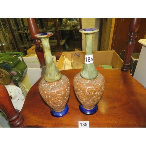 184 - Pair Royal Doulton vases