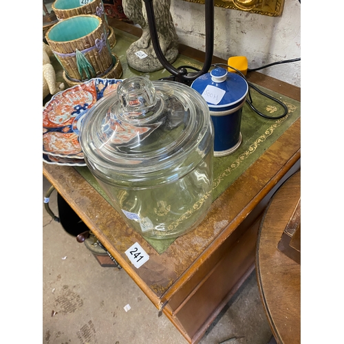 500H - Glass chemist jar etc