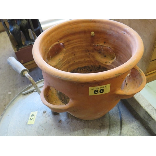 66 - Terracotta strawberry planter