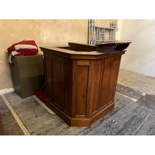 483 - Pitch pine pulpit(in Situ North Tawton)