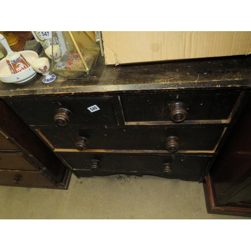 549 - Victorian chest 4 drawers