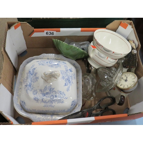 636 - Box china etc