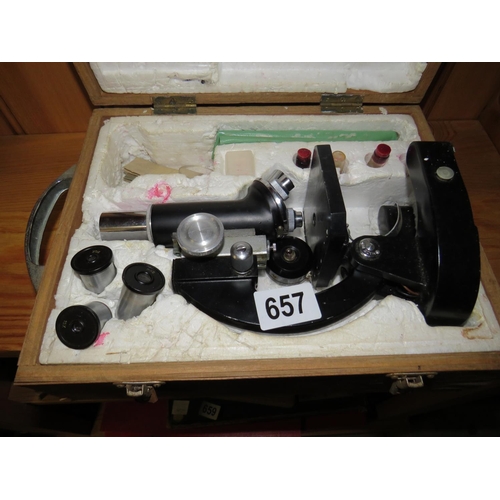 657 - Microscope in box