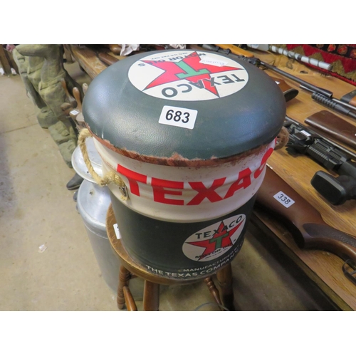 683 - Texaco advertising seat