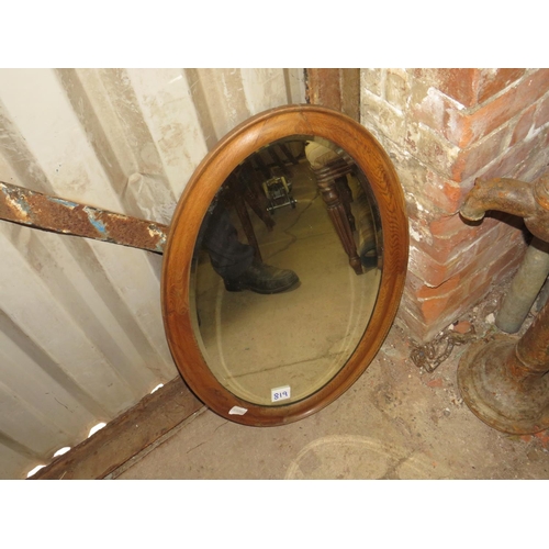 819 - Oval hall mirror