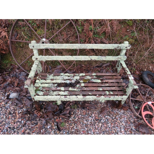 5 - Wooden garden bench seat