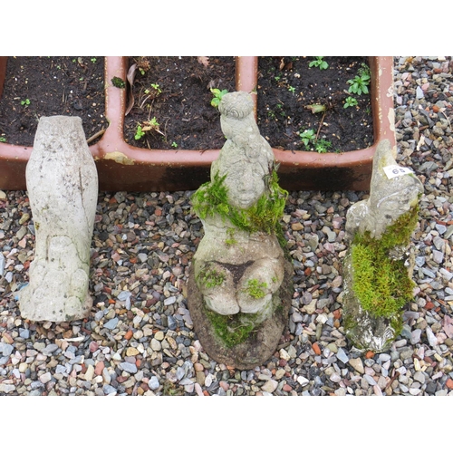 65 - 3 garden ornaments