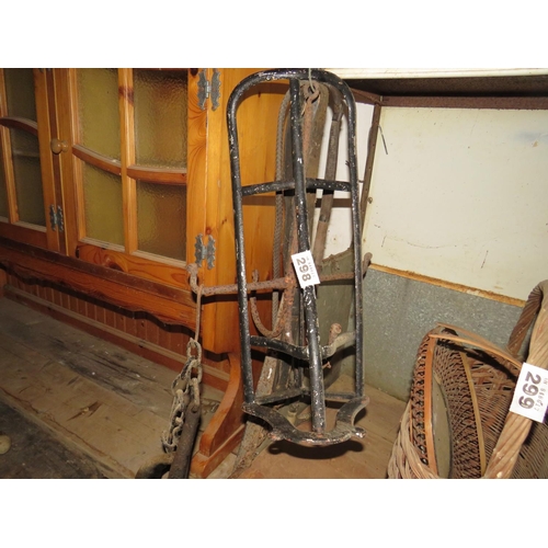 298 - Saddle rack,harness rack & horse hames