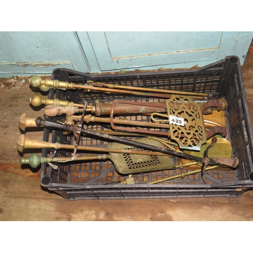 429 - Crate fire irons