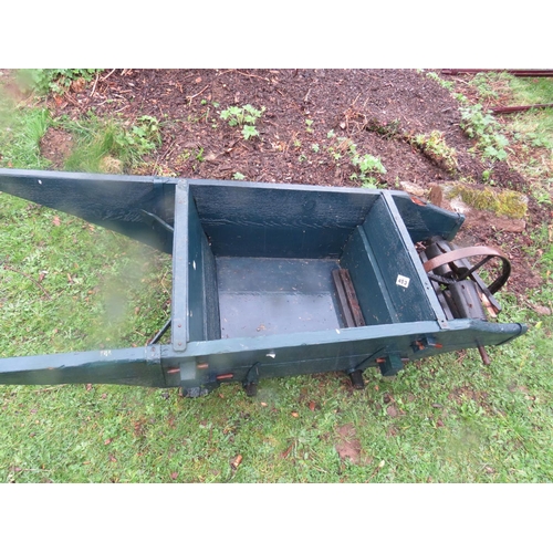 493 - Wooden wheel barrow