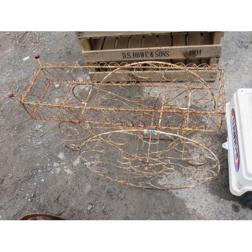 536 - Wirework barrow display