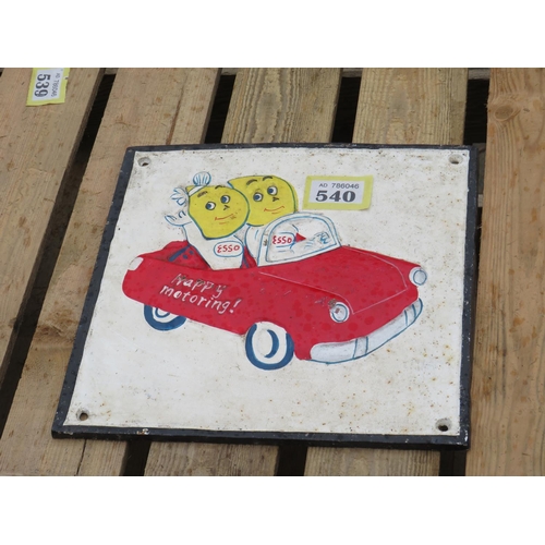540 - Cast iron Esso sign