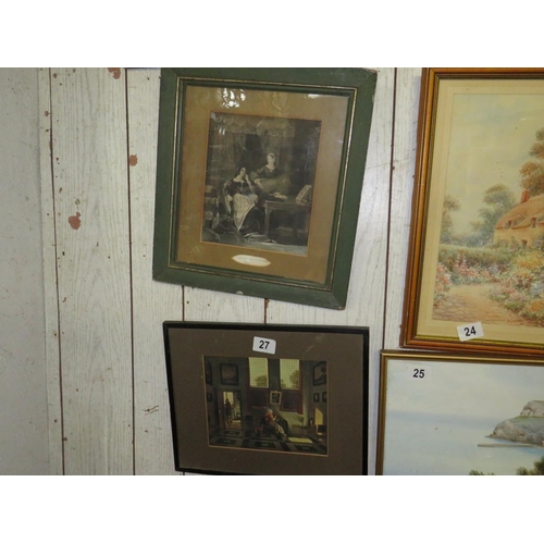 27 - 2 framed interior scenes