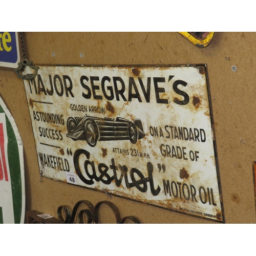 48 - Enamel sign on iron 27