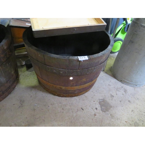 1112 - Half oak barrel