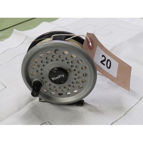 20 - BFR rimfly regular fly reel & line