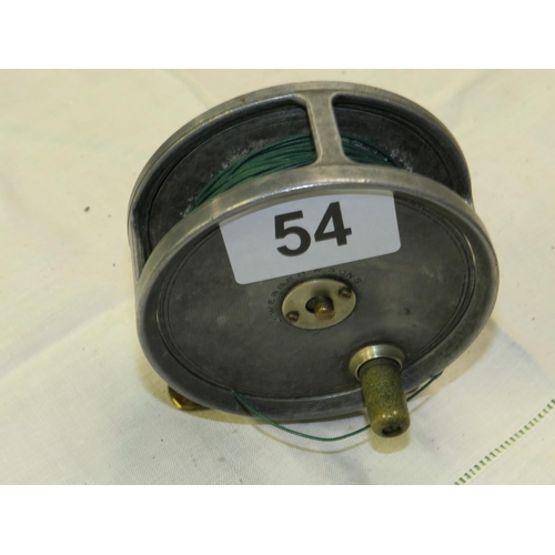 54 - Webber & Sons Exeter brass reel