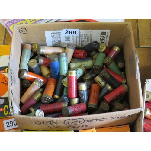 289 - Large box mixed world wide 12 gauge  cartridges