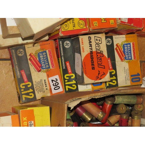 290 - 3 boxes x 10 12 gauge Bellier & Belliot & box Baikal 12 gauge cartridges