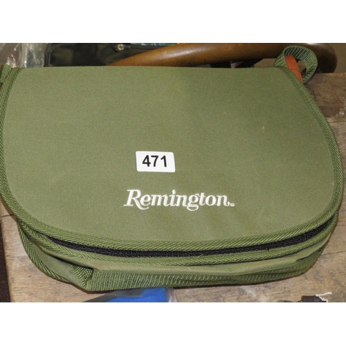 471 - Remington green canvas cartridge bag