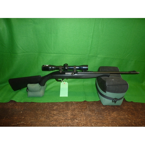 246 - Magtec .22rf semi auto rifle with scope No EHD330219