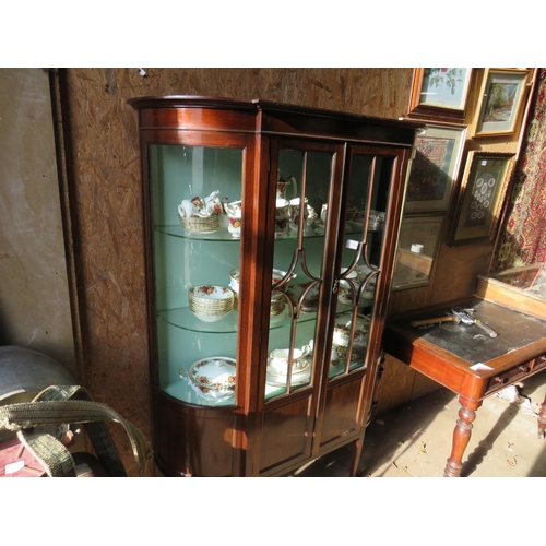 1024 - Edwardian glazed display cabinet