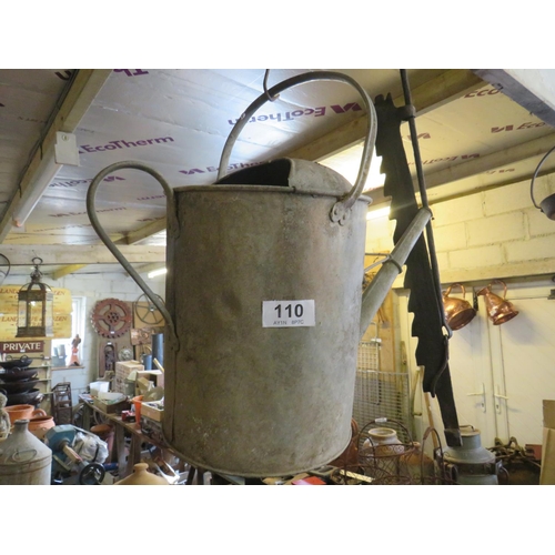 110 - Galvanised watering can