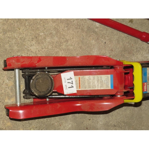 171 - Hilka 2 ton trolley jack