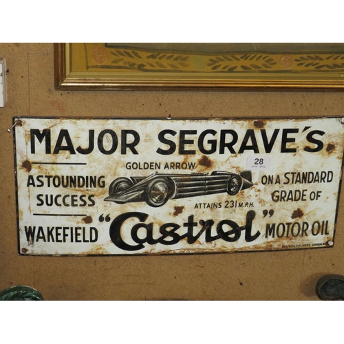 28 - Old enamel sign on iron 12