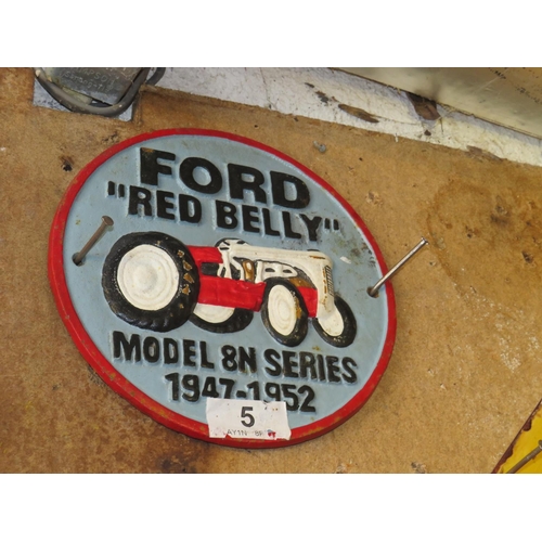 5 - Circular cast iron Ford 