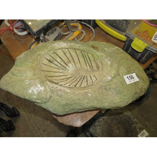 156 - Granite fossil carving