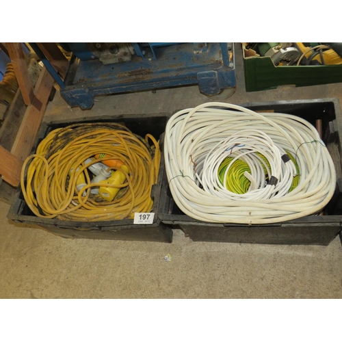 197 - 2 crates cable