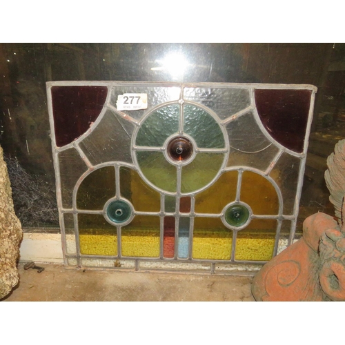 277 - Pc leaded glass 14