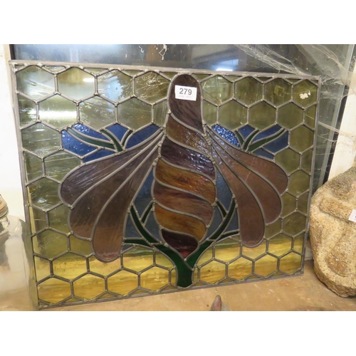 279 - Pc leaded glass 22